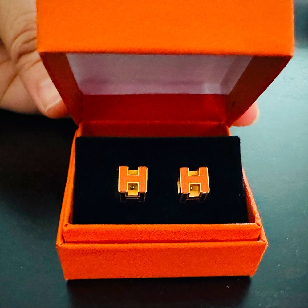❌SOLD❌ 💯Auth! HERMES CAGE D’H Earrings